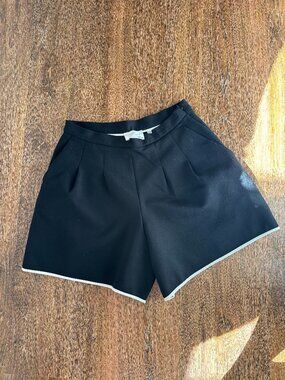 Aritzia Black Shorts with White Trim